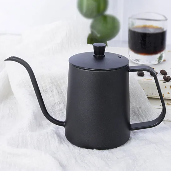 Professional Grade Stainless Steel Gooseneck Pour Over Coffee Kettle for High-Quality Black Tea Brewing