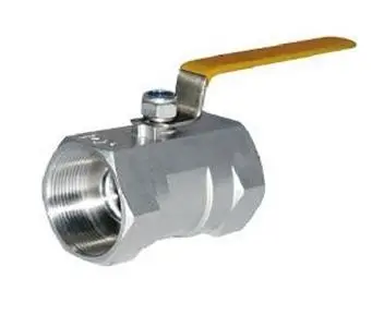 One piece ball valve