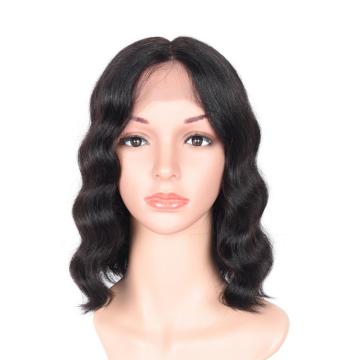 100% NATURAL VIRGIN REMY HUMAN HAIR  WAVY LACE FRONT WIG