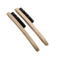 2 pcs wooden handle wire brush set