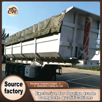 Caminhão basculante em forma de U de 4 eixos