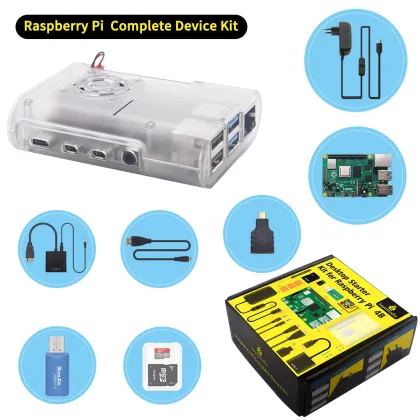 Fast Shipping: Raspberry Pi 4B Complete Kits (No Pi, Includes Power Supply)