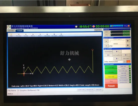 Foam cutting machine with CNC equipment