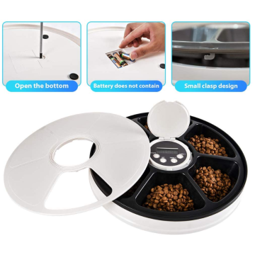 Feed Timed 6 khay thức ăn Pet Feeder