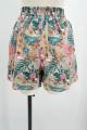 shorts de estampa de praia casuais femininos