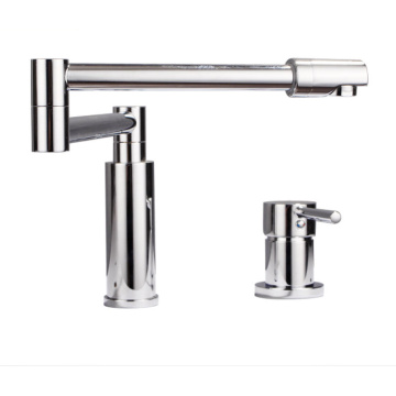 Hot Cold Copper Folding Double Hole Split Faucet