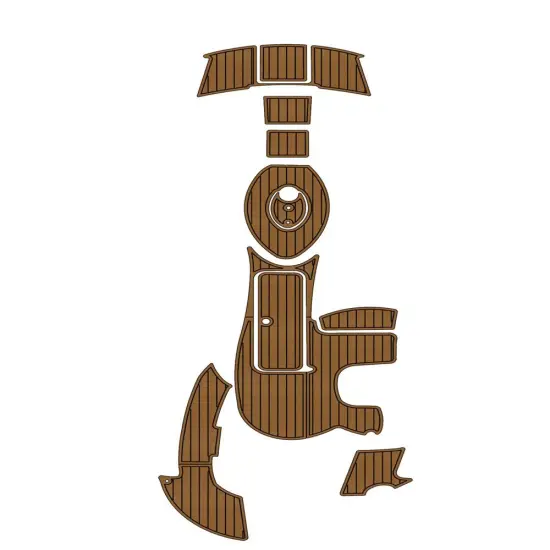 2005 SeaDoo Islandia Modified Swim Platform Cockpit Pad EVA Teak Floor Mat