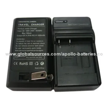 Grade A Camera, Rechargeable Battery Chargers for CAS CNP-40, 4.2V 600mAh