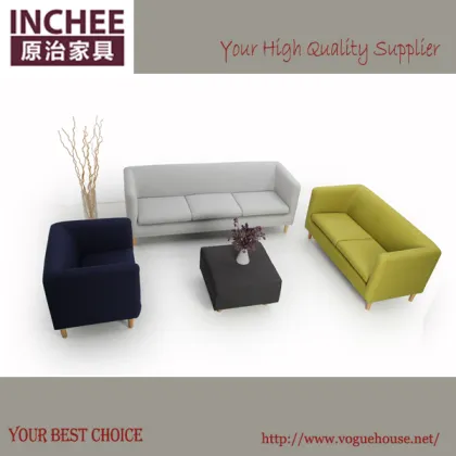 simple Northern European style sectional fabric sofa set