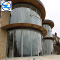 curved bent tempered glass for building construction