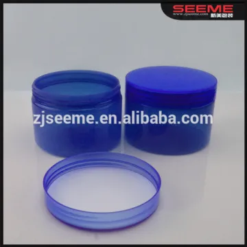 300ml round green plastic PET jars, 10OZ 300g PET plastic jar with white screw lid
