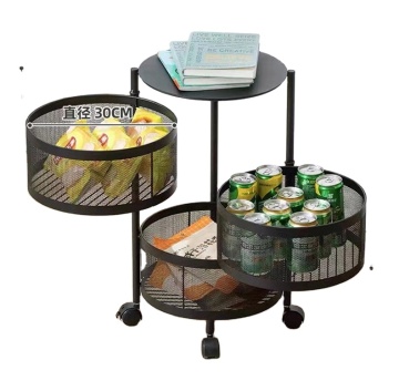 Household Multi-Functional Mobile Vegetable and Fruit Storage Rack