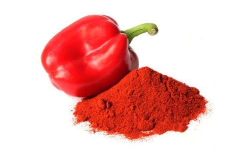 Paprika pulver röd färg