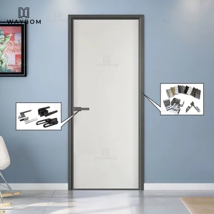 Automatic Minimalist Aluminum Swing Door for Kitchen and Home