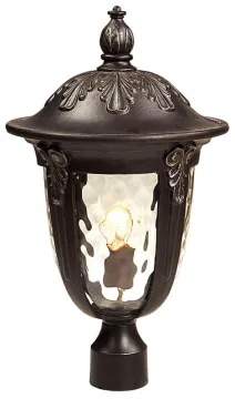 Aluminum Glass Brown And Waterproof Outdoor Lighting Post Lights Exterior Lamp