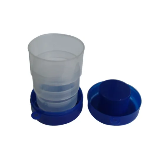Wholesale cheap plastic travel cup, foldable cup