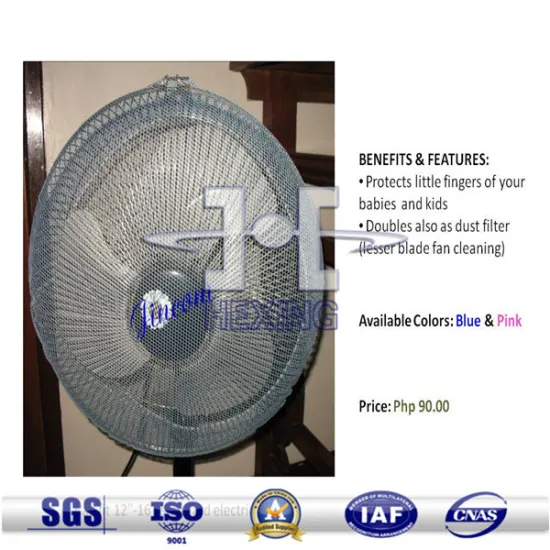 fan grill chrome metal wire guard