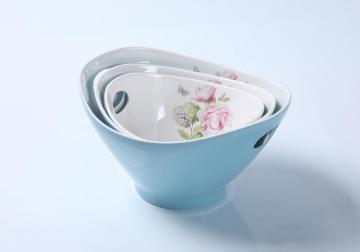 food grade salad bowl with handles