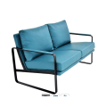 Metal Leather Multi-person Two-seater sofa Restaurant Chairs