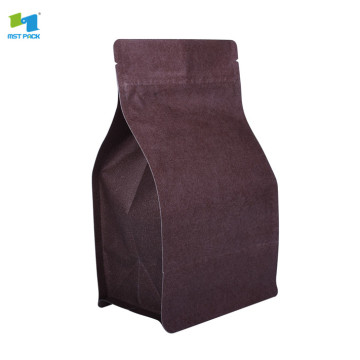 flat bottom custom zipper coffee bag with valve