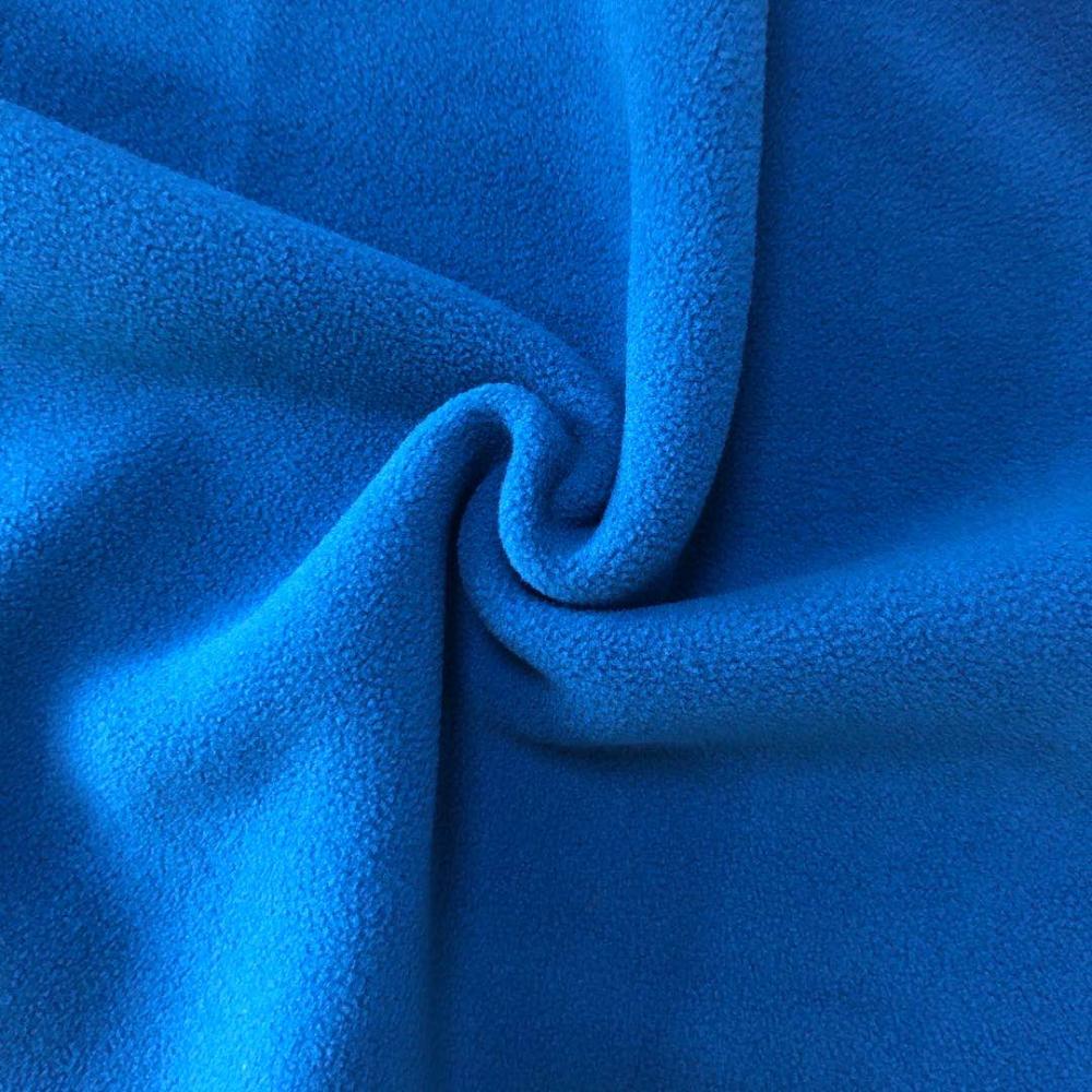 plain dyed solid bonded polar fleece fabric