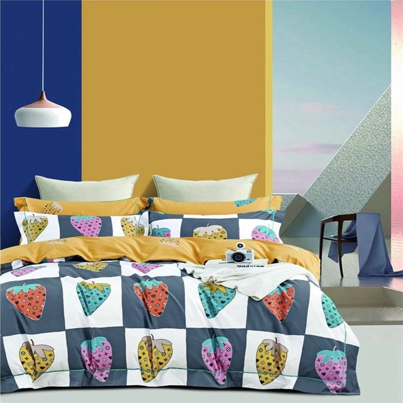Luxury 100% Cotton Duvet Cover Bedding Sets for Hotels - 7 Piece Comforter