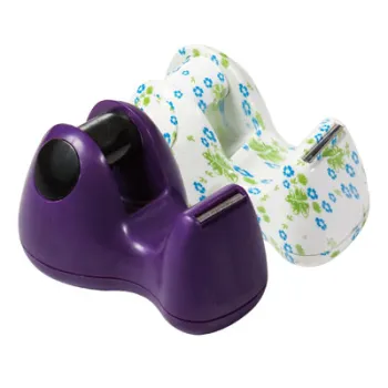 Colorful Mini Office Plastic Tape Dispenser