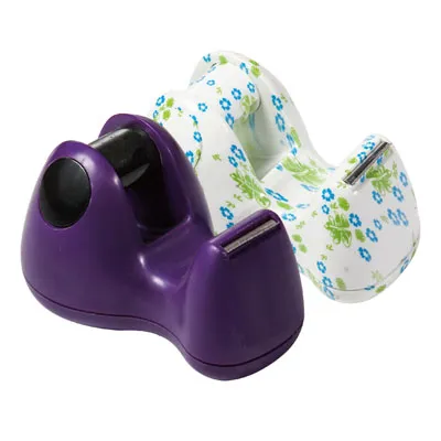 Colorful Mini Office Plastic Tape Dispenser