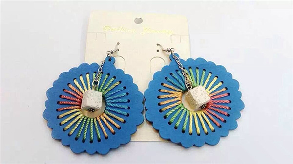 Butterfly Woven Thread Earring