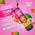 R &amp; M Monster 7000 퍼프 일회용 vape 포드 장치