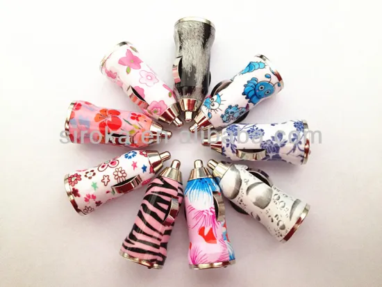 High quality single one USB port universal electronic car charger DC 12/24V 1A for mobile cellphone