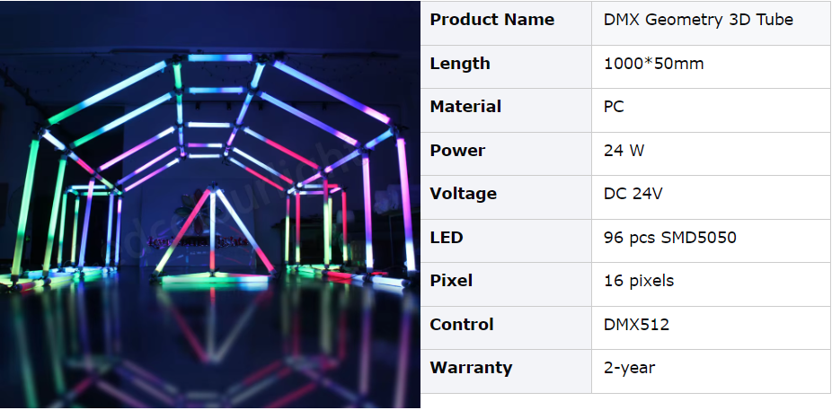 50mm RGB 3D TUBE