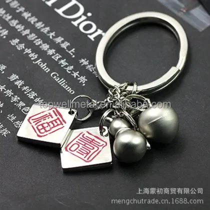 Custom Wholesale Brand Logo Metal Keychain Accessories
