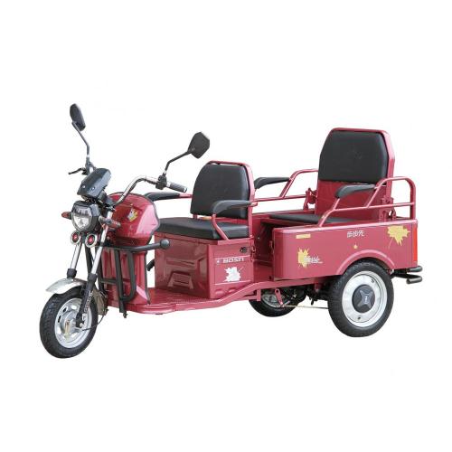 triciclo elétrico de lazer com assento do passageiro