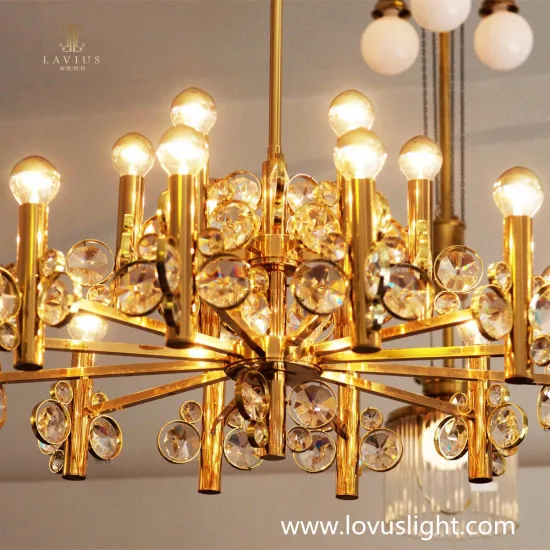 Villa light luxury metal decoration living room chandelier Creative custom shape chandelier