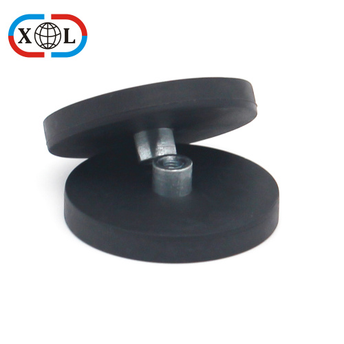 High Grade Neodymium Rubber Coated Pot Magnet