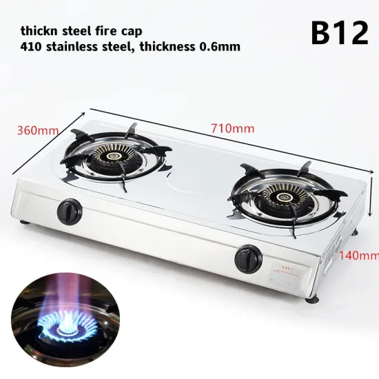 Restaurant Ovens Countertop 2 Burner Gas Stove