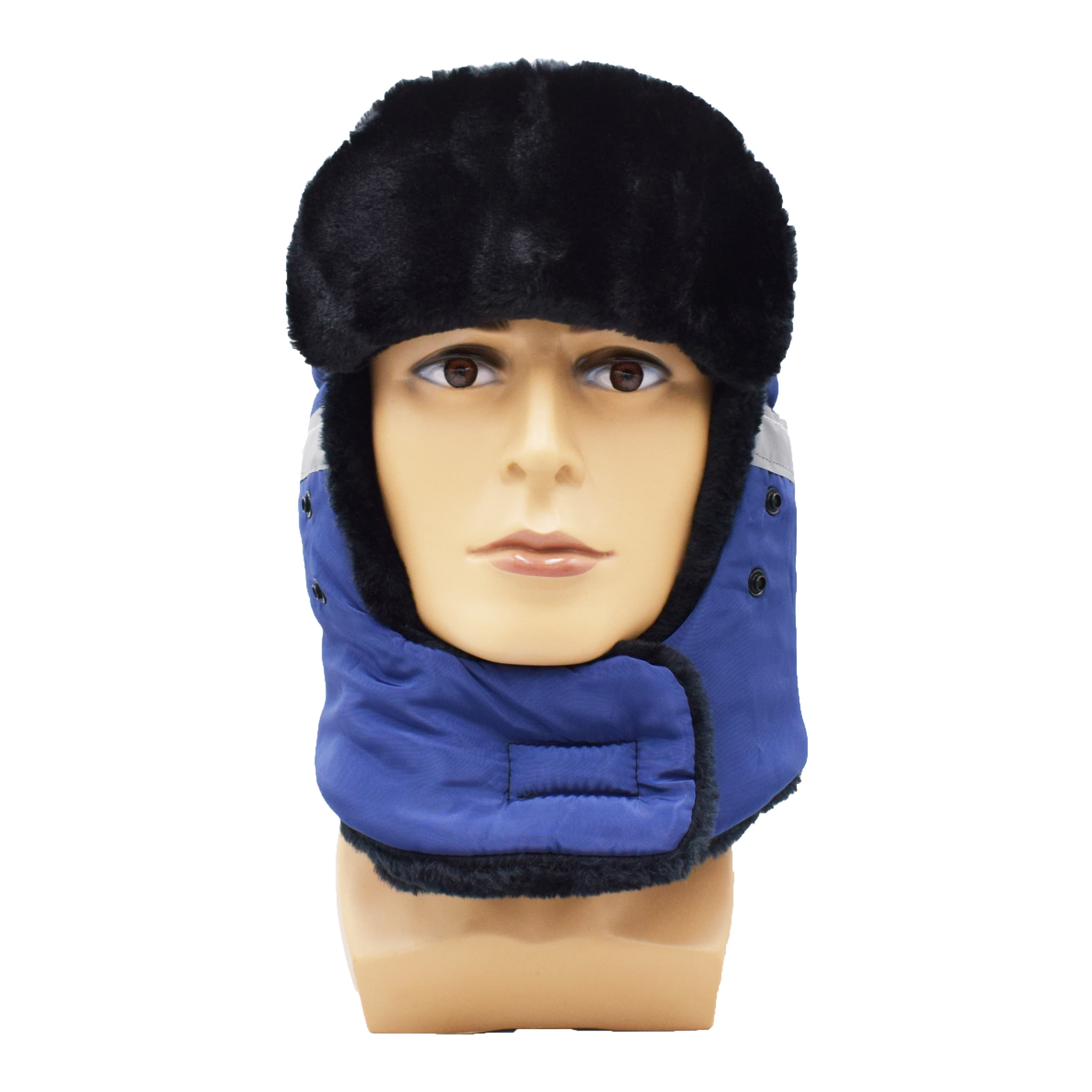 Navy blue windproof and cold warm hat