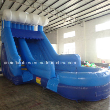 Hot Sale Blue Inflatable Pool Water Slide