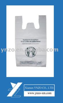D2W plastic biodegradable T shirt bag