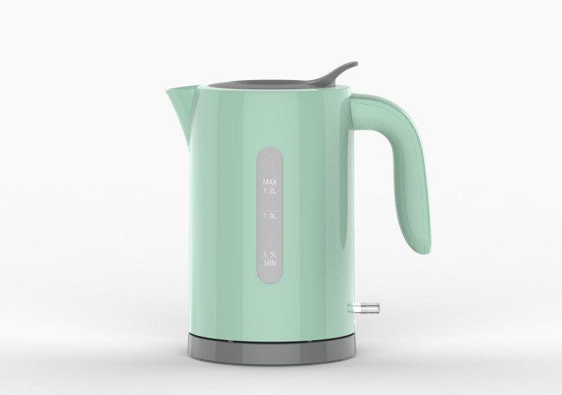 1.2L Cordless LED Light Plastic Electric Water Kettle