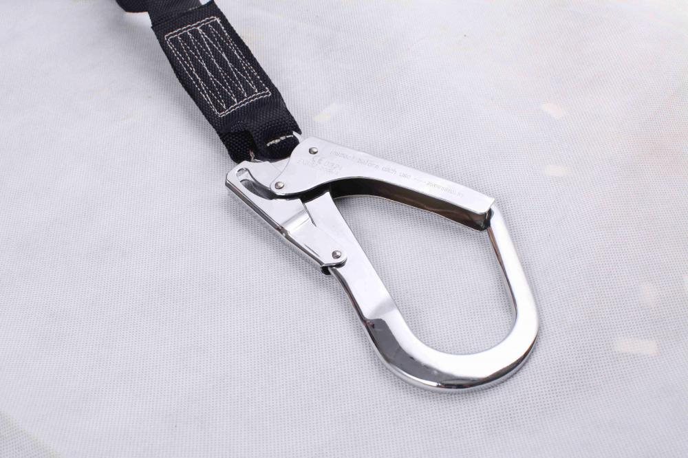 Energy absorber Lanyard with Two Big Safety Hooks and Single Mid Hook