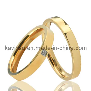 Fully Gold Plating Small Couple Ring (GSC-018)