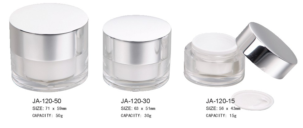 Cylindrical Acrylic Jar Cream Jar JA-120