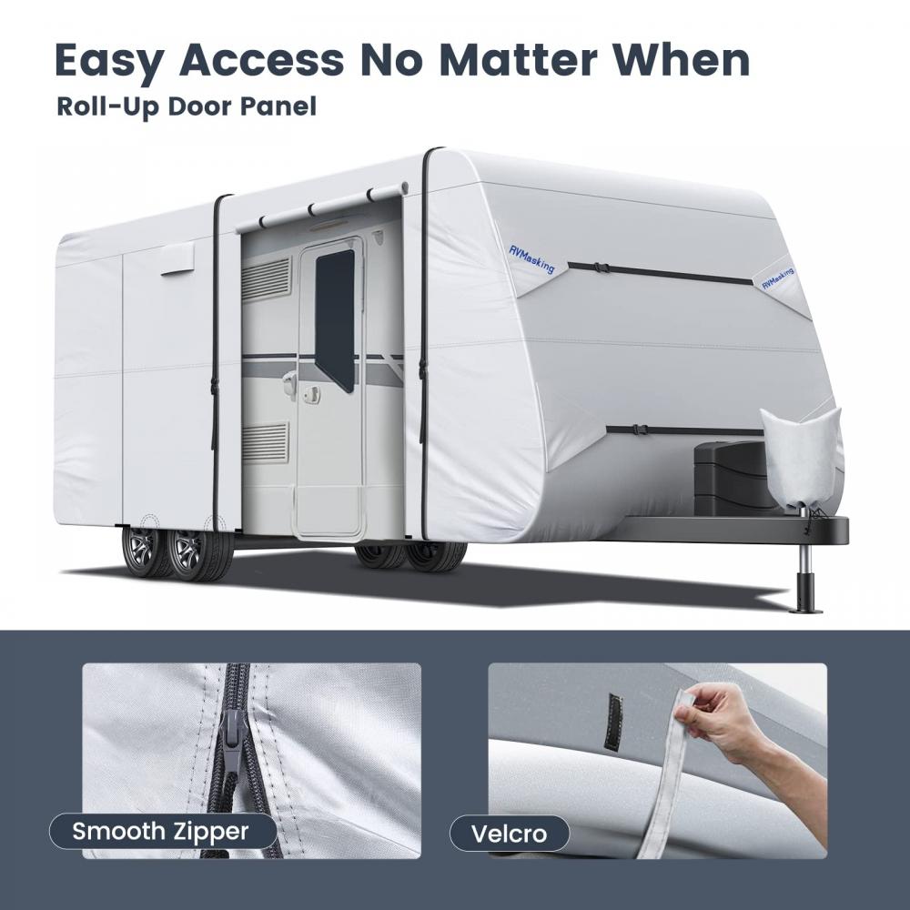 2022 RIP-Stop RV Cover Cover Windproof Travel Cover