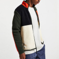 Chaquetas de forro polar de sherpa con bloques de color exclusivos para hombre personalizadas