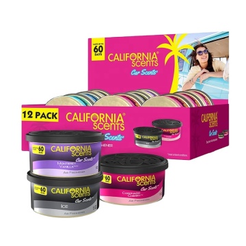 California Scents décoratifs CAN DUREAGNEUR AIR DESSIONS DE 12 CANSEMENTS DE RÉPOSION POUR LA MAISON ET