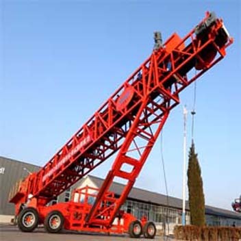 Rotatable Retractable Movable Cement Telescopic Stacker Conveyor
