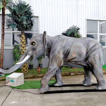 Life Size Elephant Statue Customized Animatronic Animal