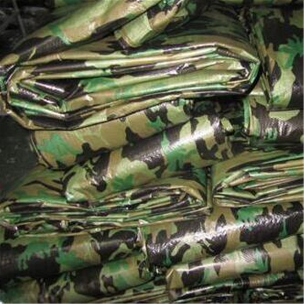 PE tarpaulin camo tent fabric 